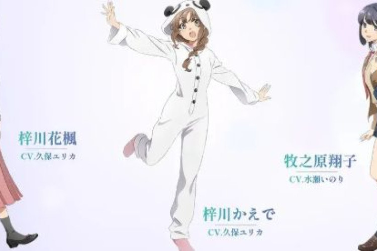 Seishun Buta Yarou: Ilustrações de Kaede, Kafu e Shoko Reveladas para Novo Anime em Outubro!